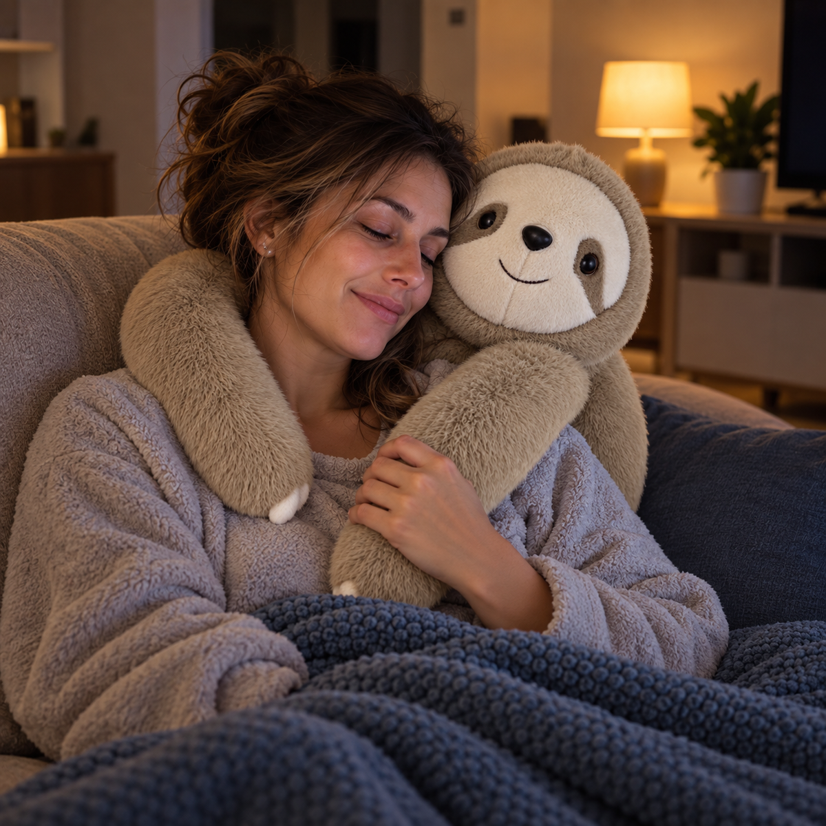 Mimo el Perezoso, peluche con peso y brazos largos de Abrazelia, imagen 9