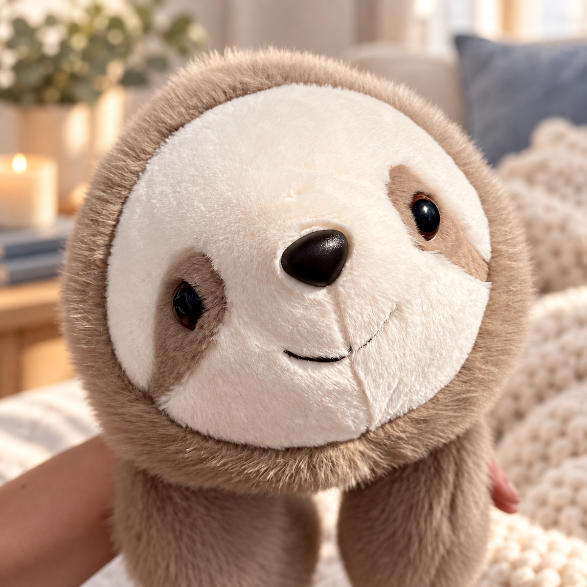 Mimo el Perezoso, peluche con peso y brazos largos de Abrazelia, imagen 11